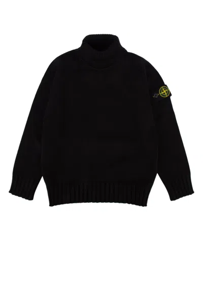 Stone Island Kids' Sweater In Black
