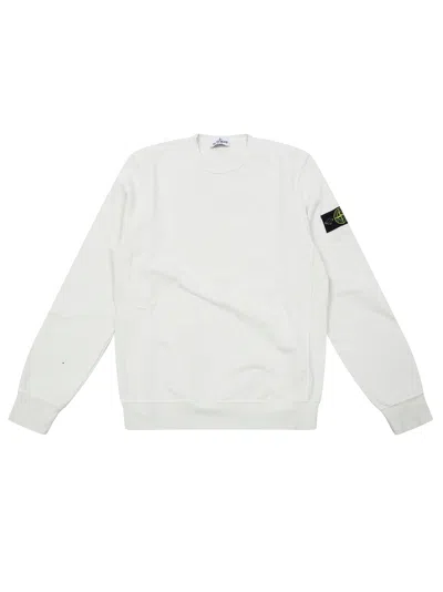 Stone Island Junior Mini Graphic Logo T-shirt For Kids In White