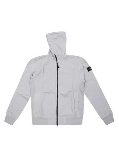 Stone Island Junior Mini Hoodie Sweater In Beige