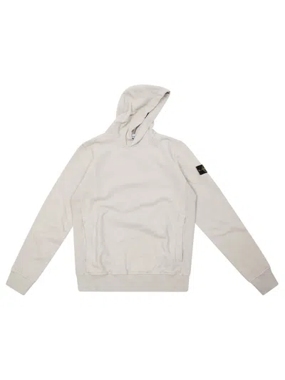 Stone Island Junior Mini Hoodie Sweater In Neutral