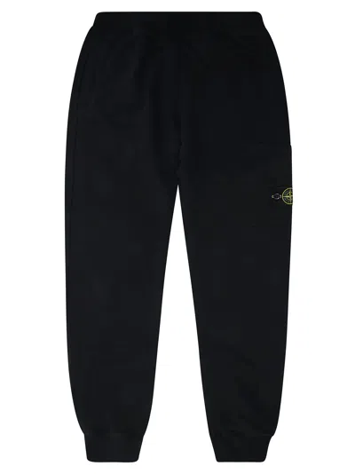 Stone Island Junior Mini Sweatpants In Black