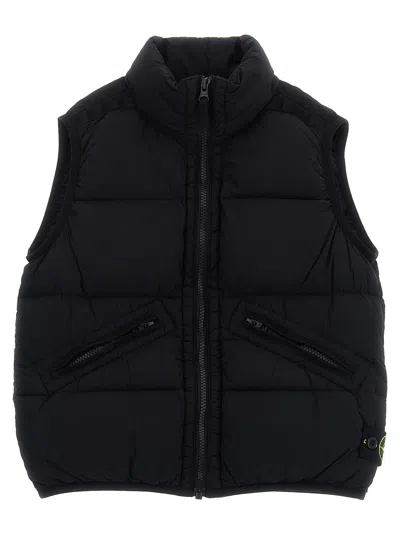 Stone Island Junior Padded Vest In Black