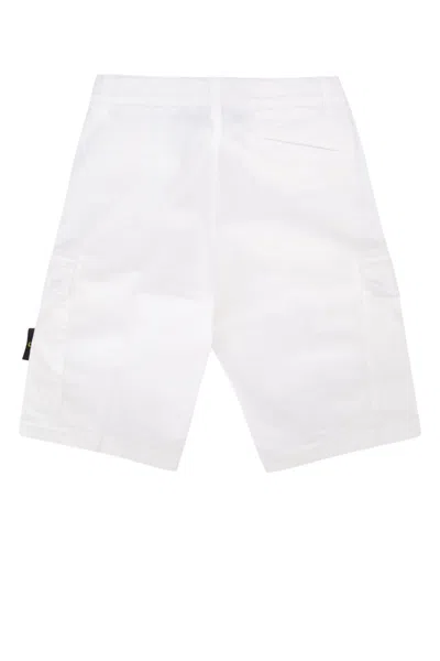 Stone Island Kids' Pantalone In White