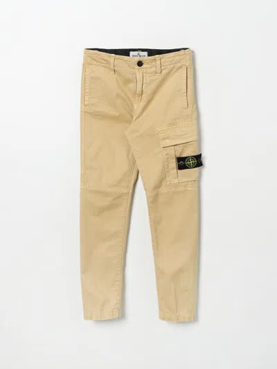 Stone Island Pants  Junior Kids Color Beige