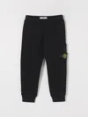 Stone Island Pants  Junior Kids Color Blue In Black