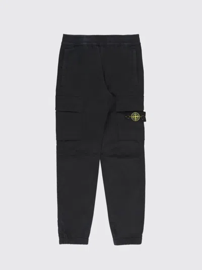 Stone Island Pants  Junior Kids Color Black In Schwarz