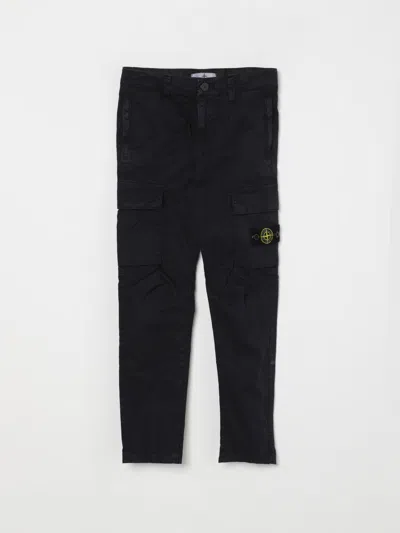 Stone Island Pants  Junior Kids Color Blue