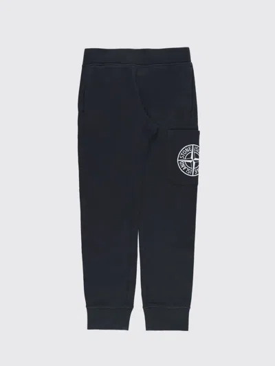 Stone Island Pants  Junior Kids Color Blue