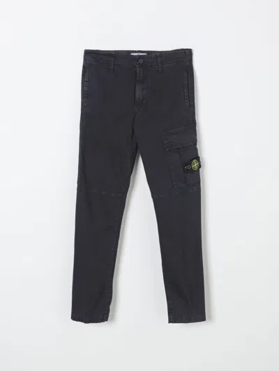 Stone Island Pants  Junior Kids Color Blue In Blau