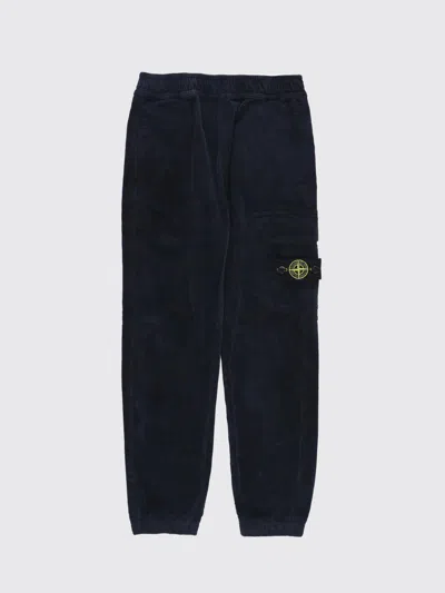 Stone Island Pants  Junior Kids Color Blue In Blau