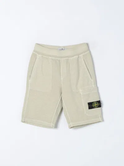 Stone Island Junior Pants  Kids Color Ecru