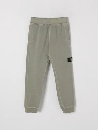 Stone Island Pants  Junior Kids Color Green