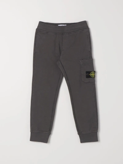 Stone Island Junior Pants  Kids Color Grey