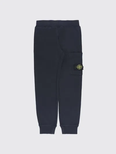 Stone Island Pants  Junior Kids Color Navy