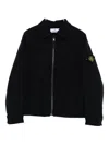 Stone Island Patch-pocket Zip-front Jacket In Black