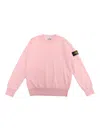 Stone Island Pink Sweatshirt With Logo In Pink