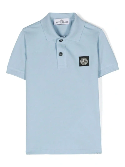 Stone Island Junior Kids' Polo Shirt In Blue