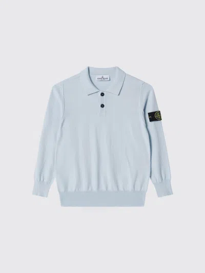 Stone Island Junior Polo Shirt Kids Color Blue