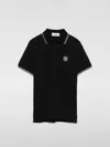 Stone Island Polo Shirt  Junior Kids Color Black