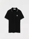 Stone Island Polo Shirt  Junior Kids Color Black In Black