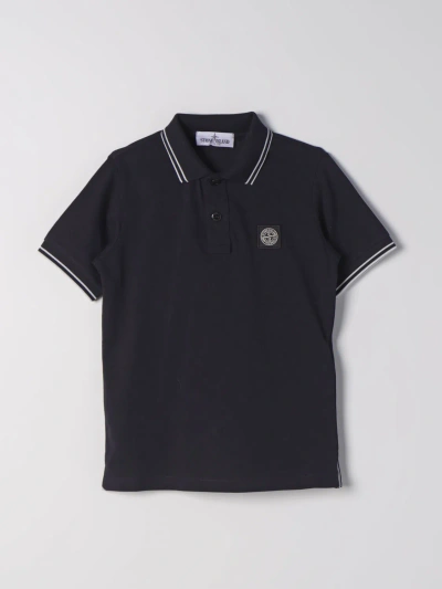 Stone Island Junior Polo Shirt  Kids Colour Blue