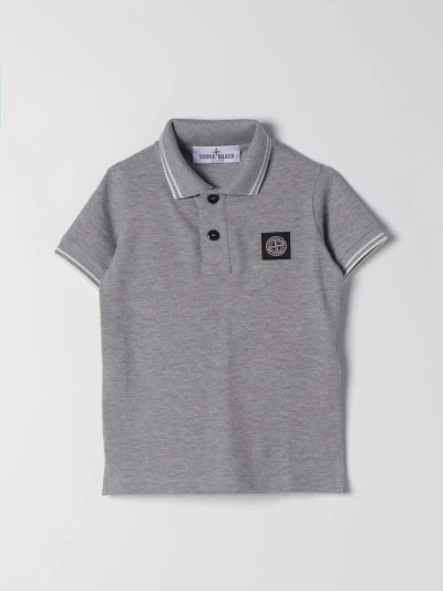 Stone Island Polo Shirt  Junior Kids Color Dust In Dust