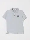 Stone Island Polo Shirt  Junior Kids Color Grey In Gnawed Blue