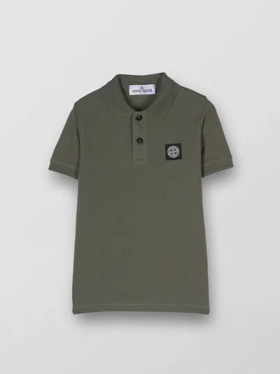 Stone Island Junior Polo Shirt  Kids Color Green