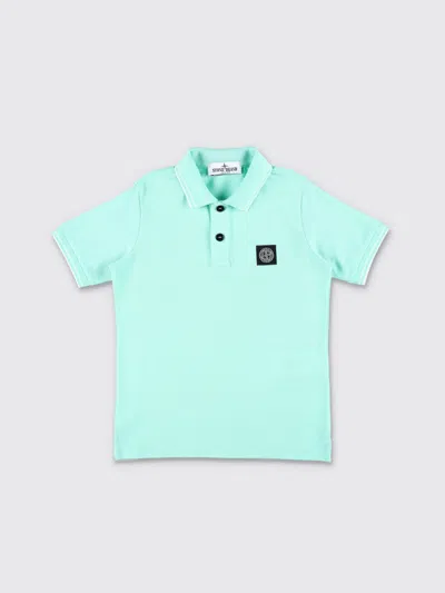 Stone Island Polo Shirt  Junior Kids Color Green In Green