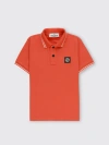 Stone Island Junior Polo Shirt  Kids Color Orange