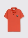 Stone Island Polo Shirt  Junior Kids Color Orange