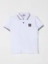 Stone Island Polo Shirt  Junior Kids Color White In White