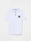 Stone Island Polo Shirt  Junior Kids Color White