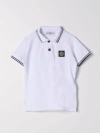 Stone Island Polo Shirt  Junior Kids Color White