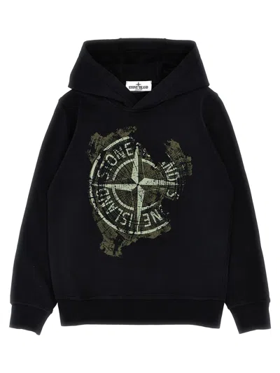 STONE ISLAND PRINTED HOODIE
