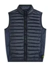 Stone Island Compass-badge Down Gilet In Blue