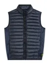 Stone Island Compass-badge Down Gilet In Navy Blue