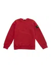 Stone Island Junior Compass-badge Knitted Jumper In Rosso