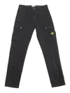 Stone Island Regular Tapered Trousers In Black