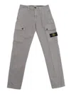 Stone Island Compass-badge Cargo Pants In Grey