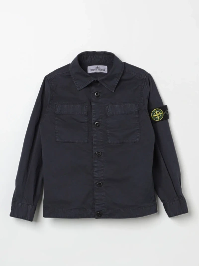 Stone Island Junior Shirt  Kids Color Blue