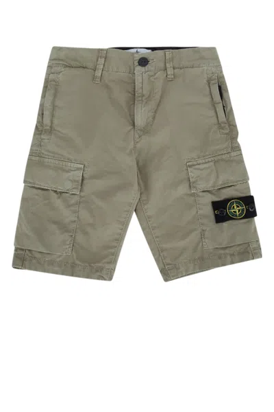 Stone Island Kids' Shorts In Brown