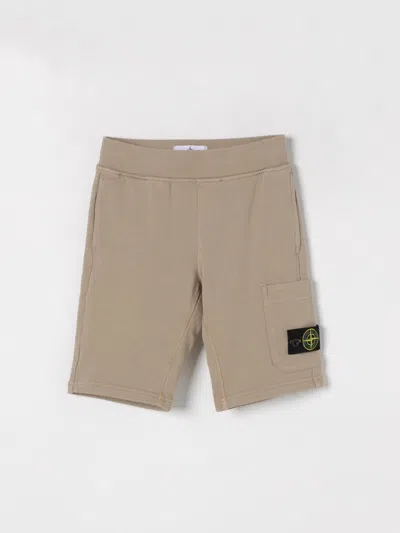 Stone Island Shorts  Junior Kids Color Beige