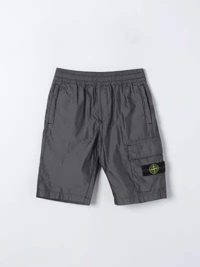 Stone Island Shorts  Junior Kids Color Black In 黑色
