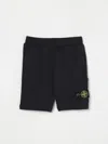 Stone Island Shorts  Junior Kids Color Blue In Blue