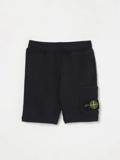 STONE ISLAND SHORTS STONE ISLAND JUNIOR KIDS COLOR BLUE,424709009