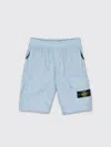 Stone Island Junior Shorts  Kids Color Blue