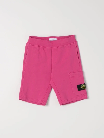 Stone Island Junior Kids' 短裤  儿童 颜色 紫红色 In Fuchsia