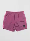 Stone Island Junior Shorts  Kids Color Fuchsia