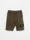 Stone Island Shorts  Junior Kids Color Green